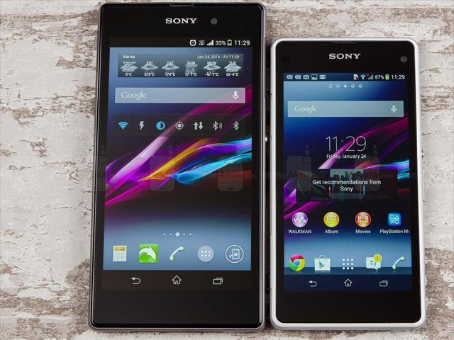 Tìm kiếm sự khác biệt giữa Xperia Z1 và Xperia Z1 Compact