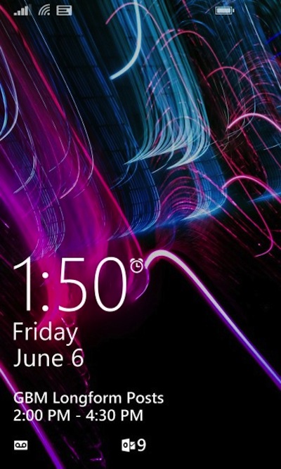 Vào màn hình Lumia 520