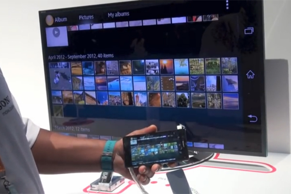 Xperia Z2 kết nối NFC với TV Sony Bravia