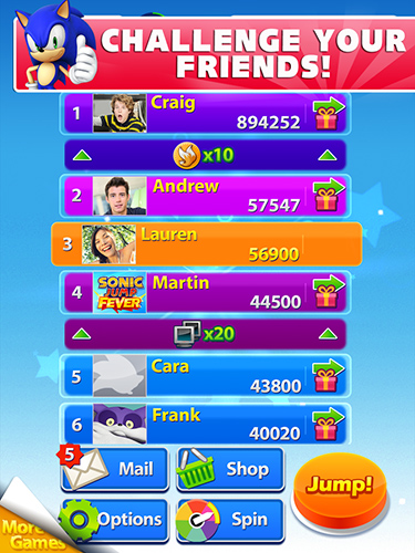 sonic jump fever