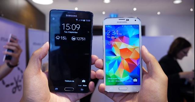 So sánh nhanh Galaxy Note 4 với Galaxy S5