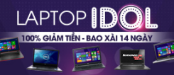 Laptop Idol - 100% giảm tiền - Bao xài 14 ngày