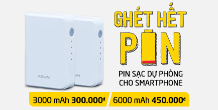 Có Pin sạc dự phòng điện thoại không còn lo hết pin