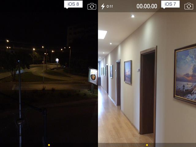 iOS 8 vs iOS 7