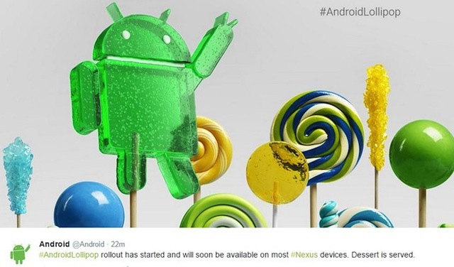 Gia đình Nexus đón Android 5.0