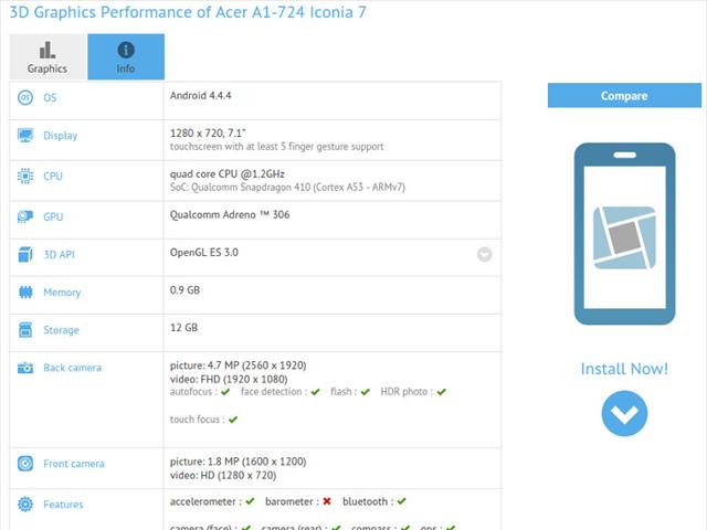 Acer Iconia Tab 7