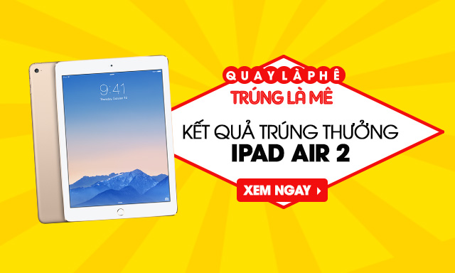 Trao thưởng ipad air 2 Trao thưởng ipad air 2
