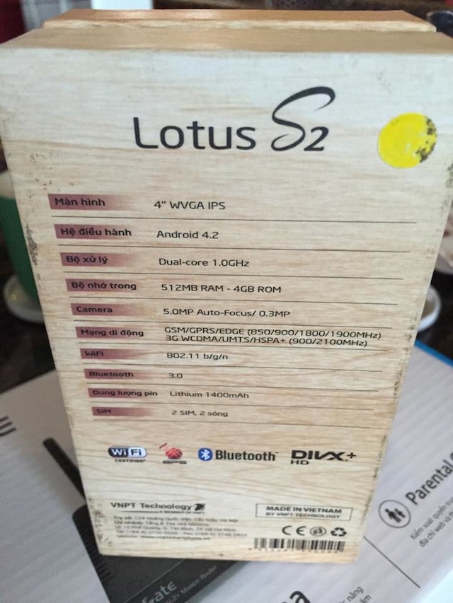 Cấu hình Vivas Lotus S2
