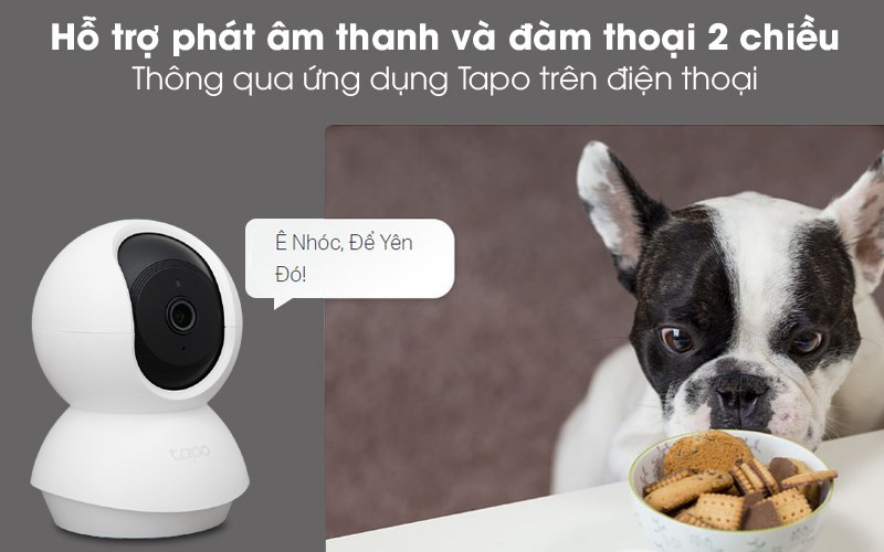 Camera TP-Link hỗ trợ đàm thoại âm thanh 2 chiều