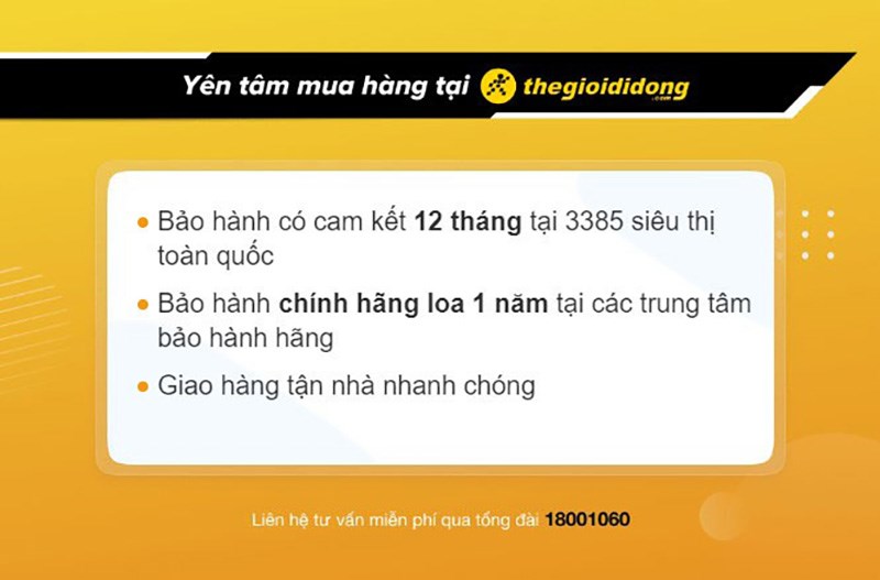 Chính sách bảo hành hấp dẫn tại Thế Giới Di Động