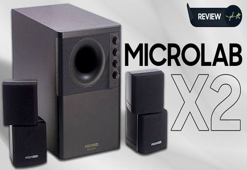 Loa Microlab có công suất từ 40 - 100w có thiết kế nhỏ gọn, màu đen sang trọng