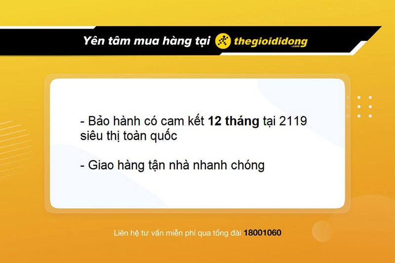 Chính sách bảo hành loa tại TGDĐ