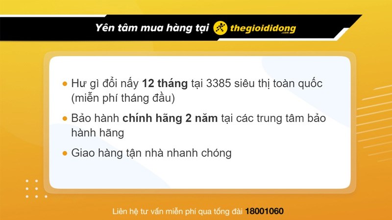 Chính sách bảo hành Màn hình Samsung tại Thế Giới Di Động