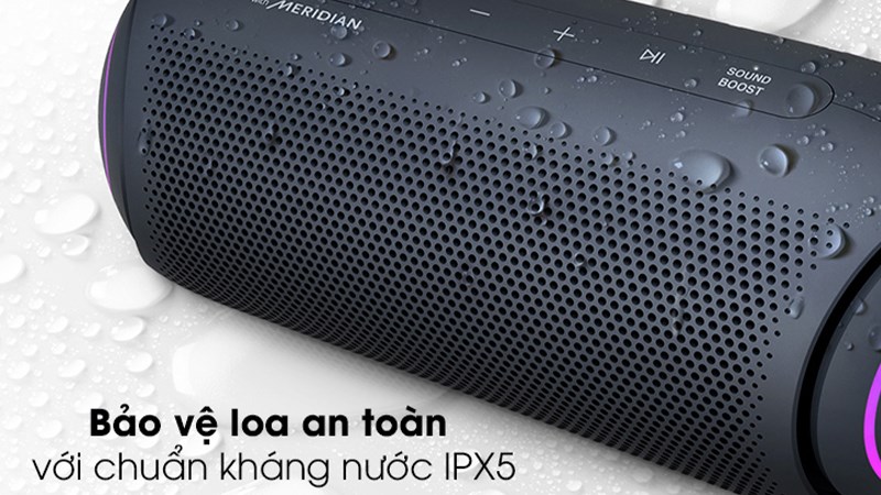 Loa LG với chuẩn kháng nước IPX5