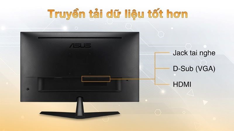 Màn hình văn phòng Asus dể dàng kết nối với nhiều thiết bị