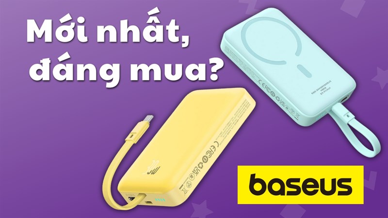 Sạc dự phòng Baseus mới nhất tại TGDĐ, gọi tên Baseus PPCXM10T