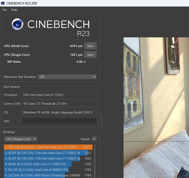 Điểm Cinebench R23 của Dell Vostro 3430. Điểm Cinebench R23 của Dell Vostro 3430.