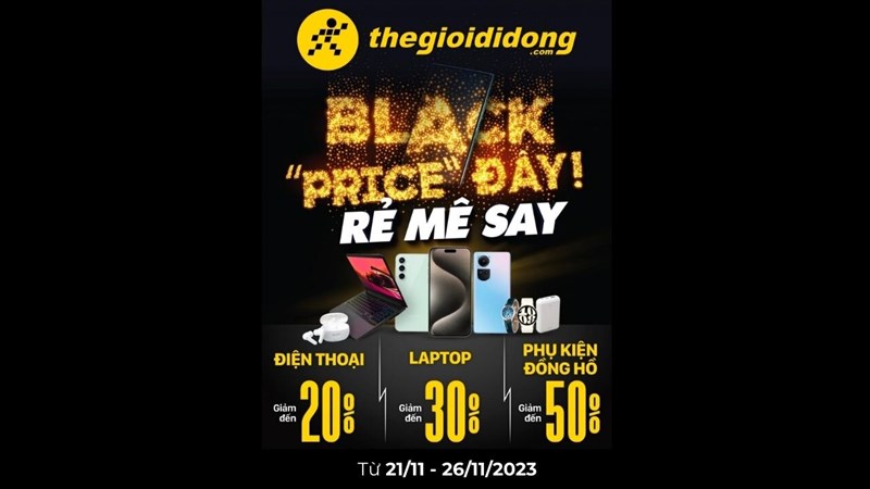 Black Friday - Rẻ mê say: Sale đến 24% cho smartphone, laptop, máy tính bảng Black Friday - Rẻ mê say: Sale đến 24% cho smartphone, laptop, máy tính bảng