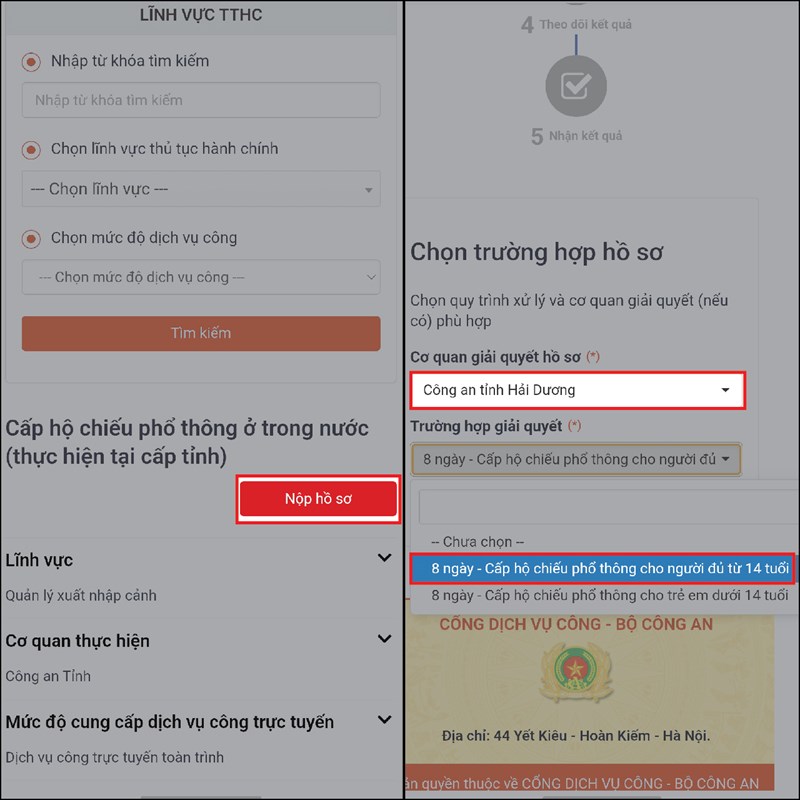 Cách làm hộ chiếu gắn chip online bằng Zalo