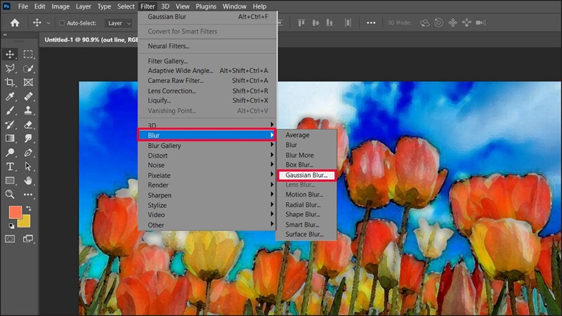 Cách làm tranh màu nước bằng Photoshop từ ảnh thật Cách làm tranh màu nước bằng Photoshop từ ảnh thật