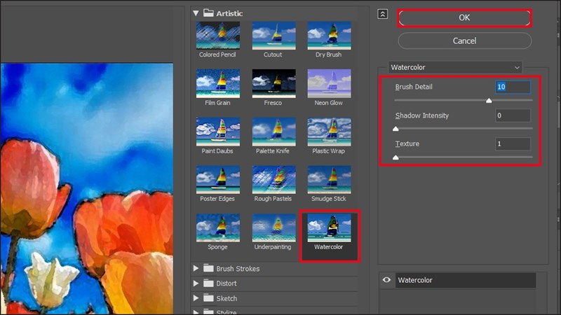 Cách làm tranh màu nước bằng Photoshop từ ảnh thật Cách làm tranh màu nước bằng Photoshop từ ảnh thật