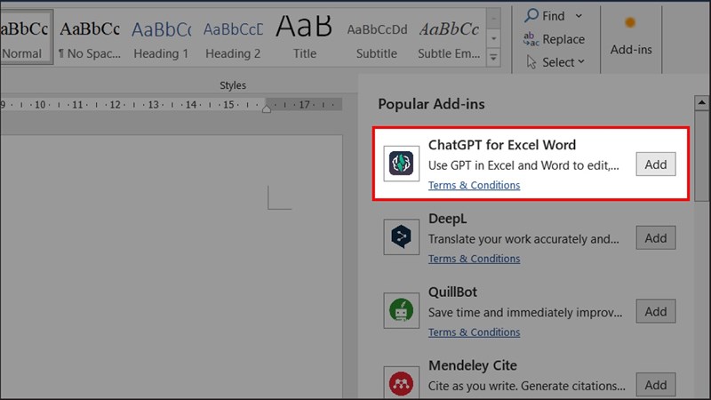 Cách tích hợp ChatGPT vào Microsoft Word Cách tích hợp ChatGPT vào Microsoft Word