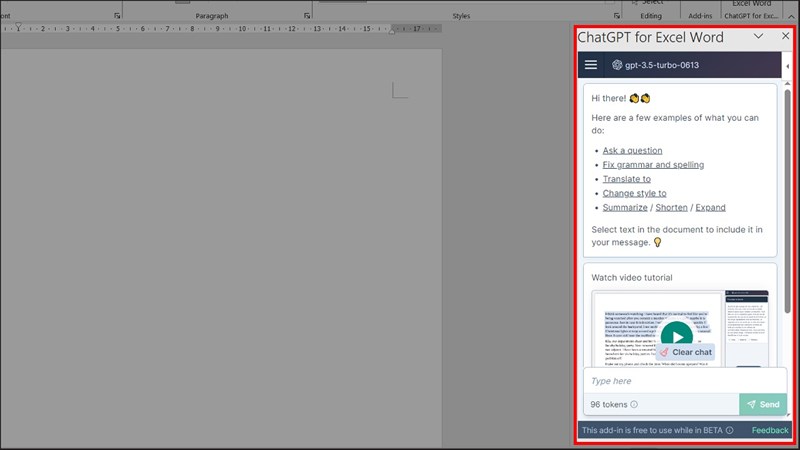 Cách tích hợp ChatGPT vào Microsoft Word Cách tích hợp ChatGPT vào Microsoft Word
