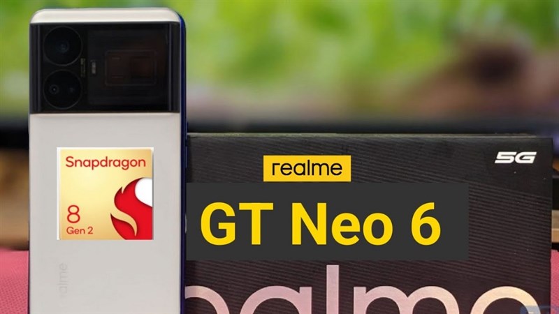 realme GT Neo6 sẽ được trang bị chip Snapdragon 8 Gen 2 (Ảnh: Gizbot) realme GT Neo6 sẽ được trang bị chip Snapdragon 8 Gen 2 (Ảnh: Gizbot)