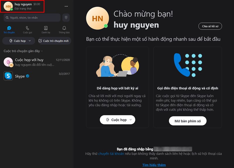 Mẹo dùng Skype