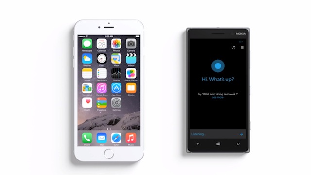 Siri lại có dịp chạm trán Cortana