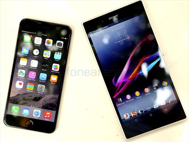 iPhone 6 Plus và Xperia Z Ultra