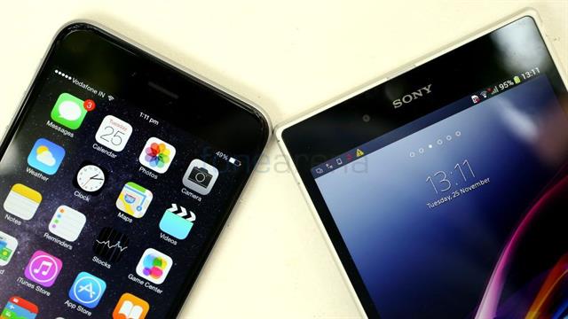 iPhone 6 Plus và Xperia Z Ultra