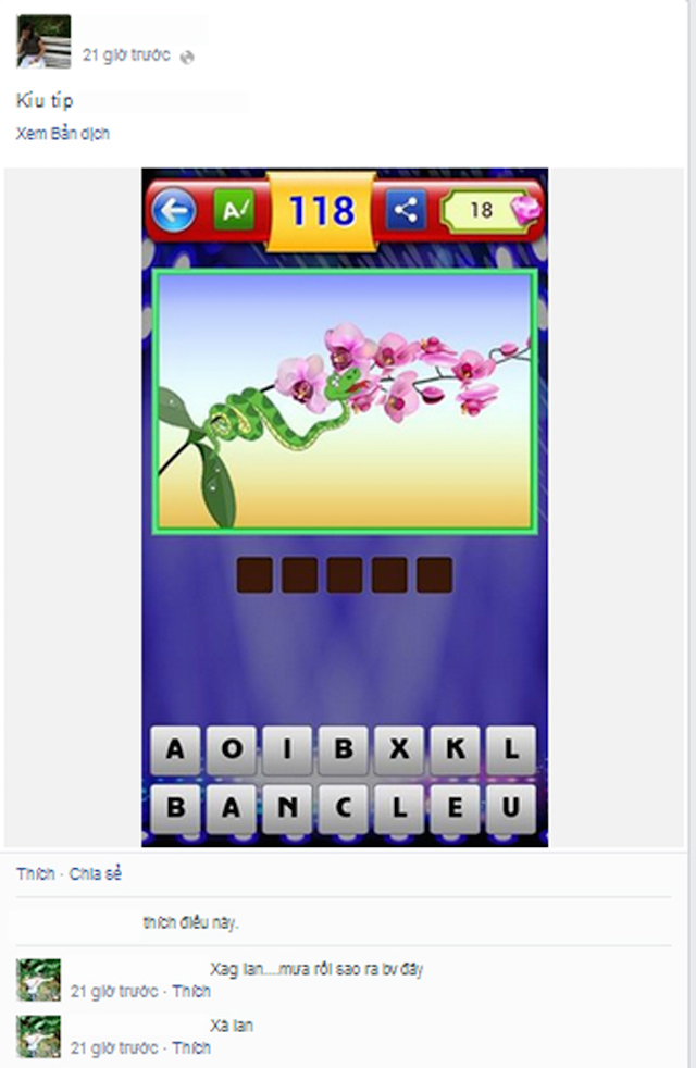 Game “Bắt chữ” Game “Bắt chữ”