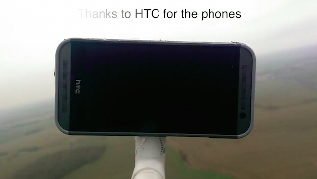 Bắn HTC One M8 lên chín tầng mây