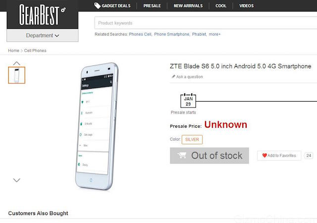 ZTE Blade S6