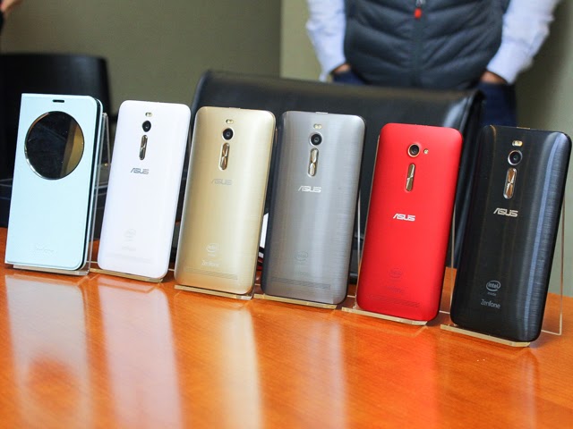 Cận cảnh Asus Zenfone 2 màn hình 5 và 5.5 inch, xám bạc đối đầu đỏ đô