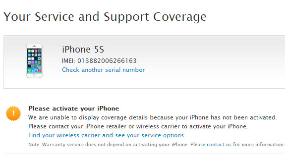 check imei iphone Đây là thông báo cho thấy thiết bị của bạn hoàn toàn mới