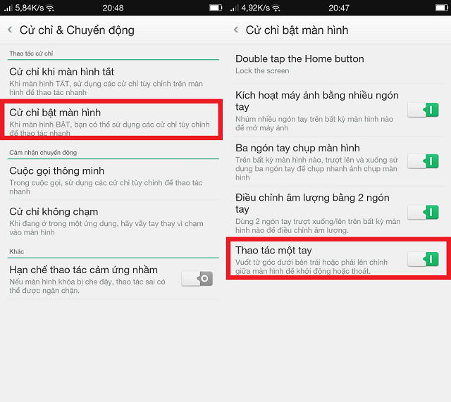 2 tuỳ chỉnh Color OS 2.0