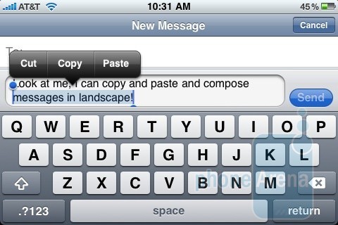 Giao diện bàn phím nằm ngang và tính năng copy & paste trên iOS 3 Giao diện bàn phím nằm ngang và tính năng copy & paste