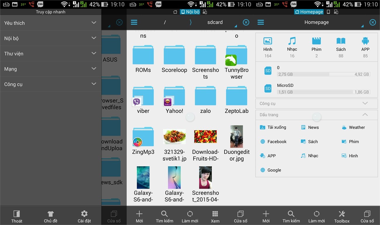 ES File Explorer File Manager Giao diện ES File Explorer File Manager