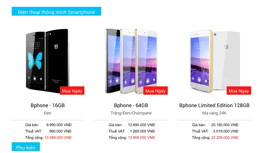 Mức giá thực sự của Bphone Mức giá thực sự của Bphone