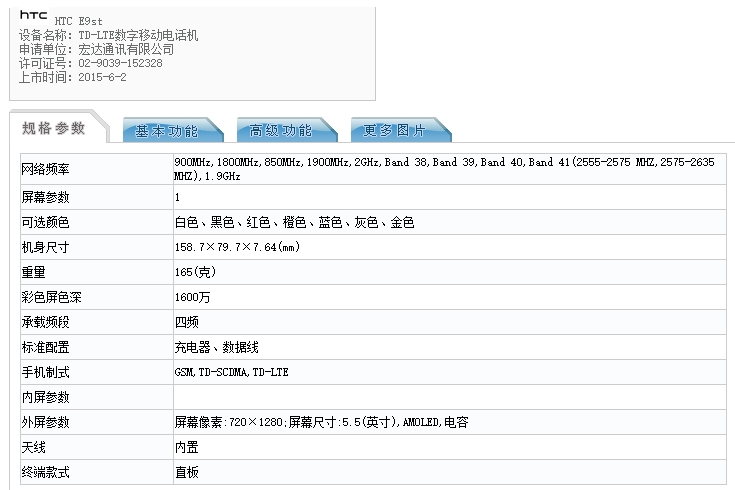 HTC E9st HTC E9st