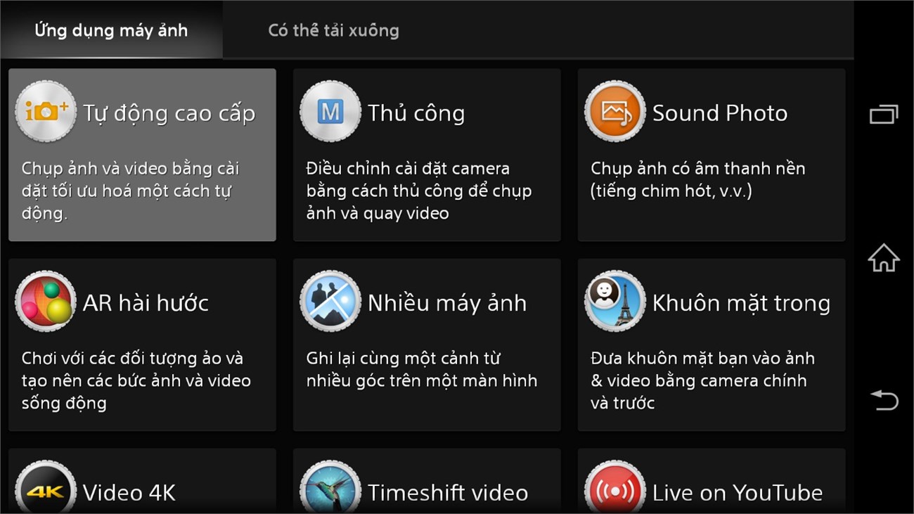 Ứng dụng trong máy ảnh