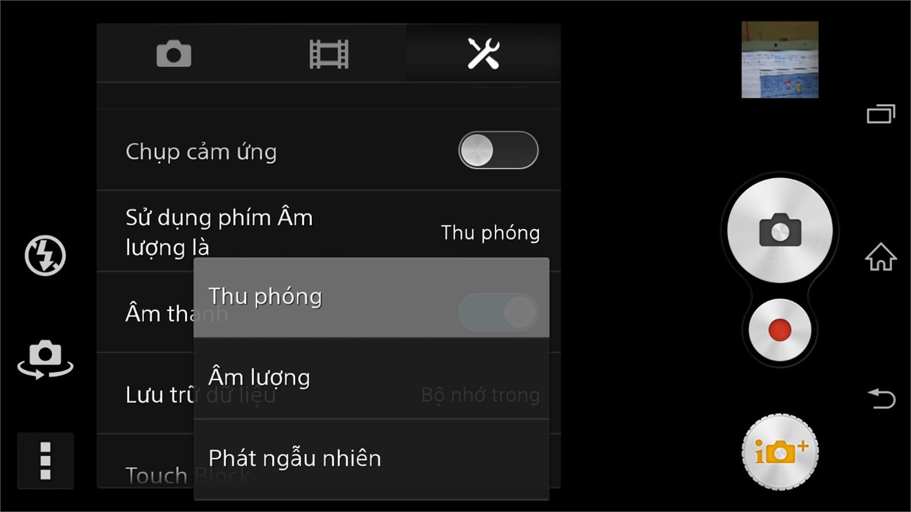 Tùy chỉnh camera