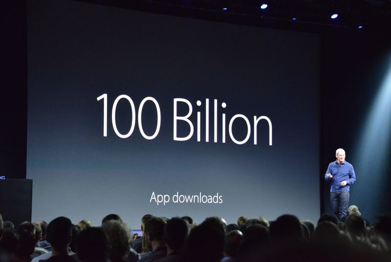 Đã có 100 tỷ lượt tải ứng dụng từ App Store Đã có 100 tỷ lượt tải ứng dụng từ App Store