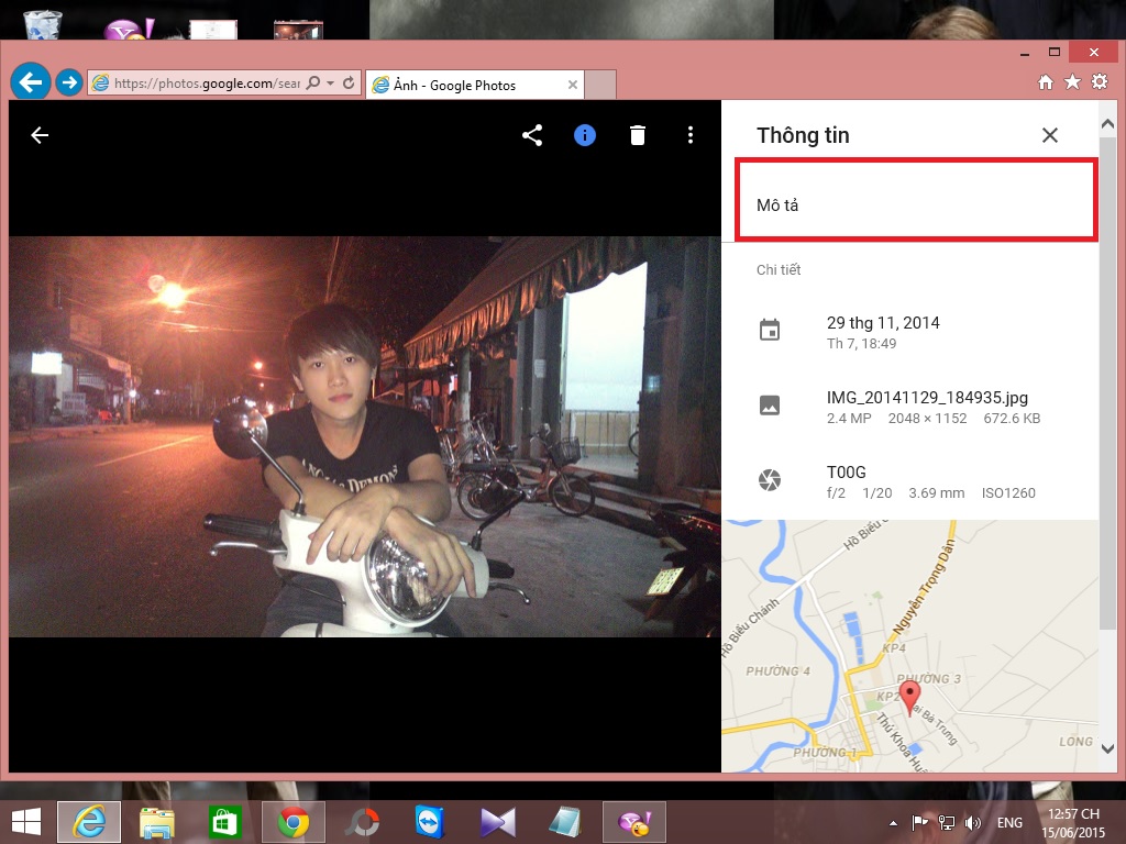 Thông tin ảnh Thông tin ảnh