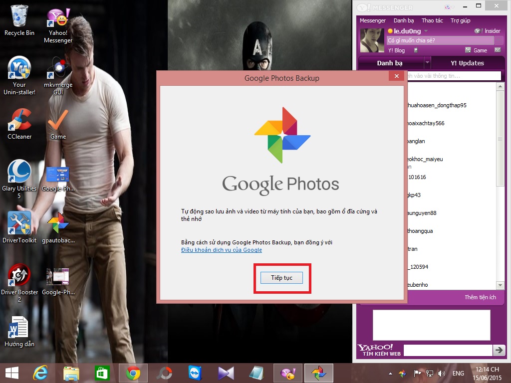 Cài đặt Google Photos trên máy tính Cài đặt Google Photos trên máy tính