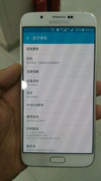 Galaxy A8 lộ ảnh thực tế Galaxy A8 lộ ảnh thực tế