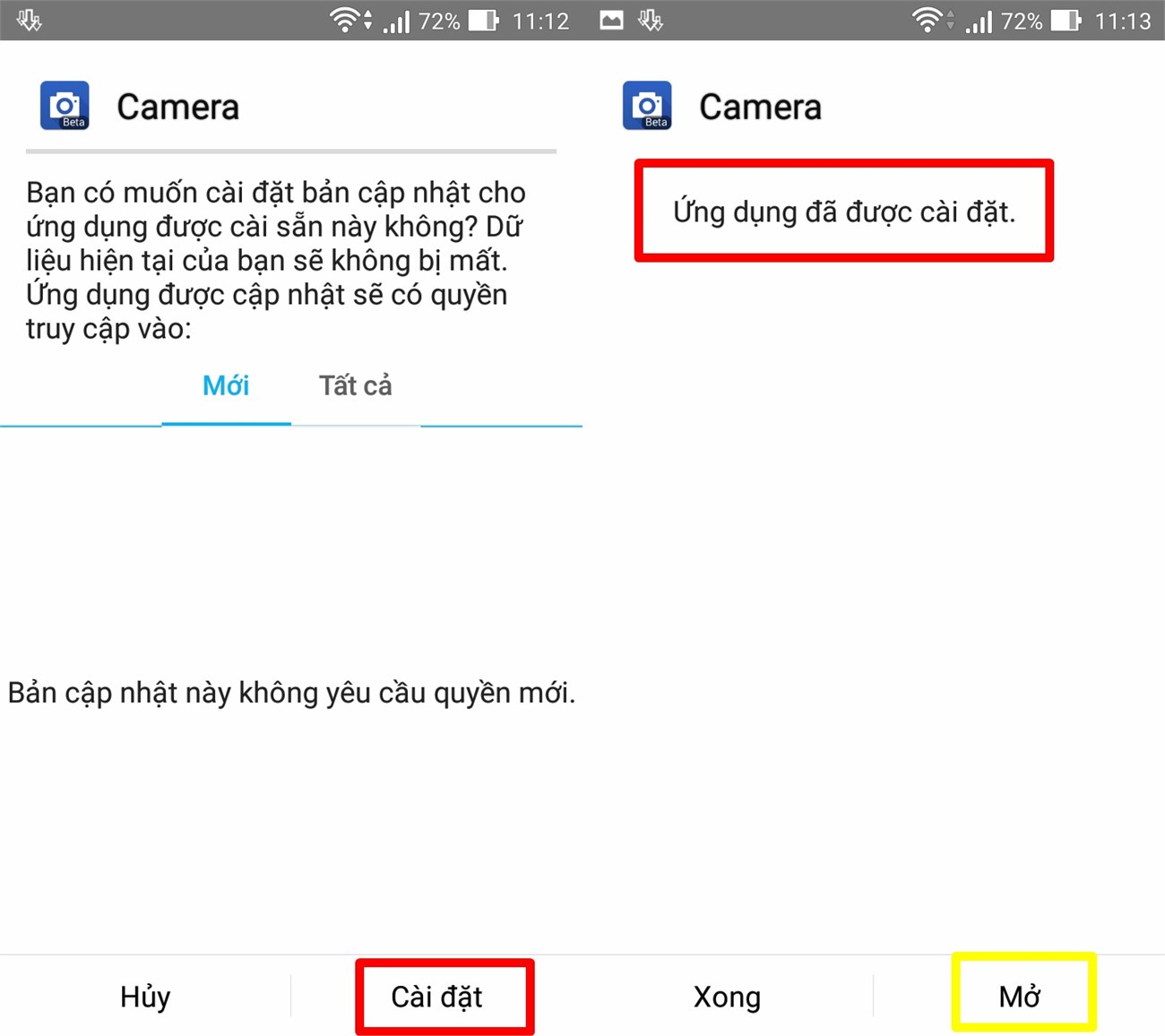 Cài đặt thành công Camera Pixelmaster v2.0.0.15.0642_1_beta