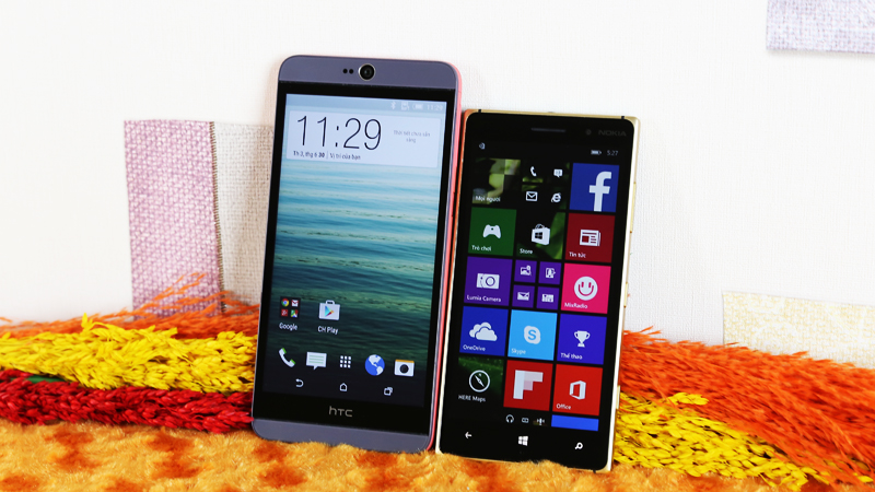 So sánh Lumia 830 và HTC Desire 826 So sánh Lumia 830 và HTC Desire 826
